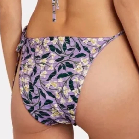 AGUA BY AGUA BENDITA IPANEMA DOS GARDENIA FLORAL BIKINI BOTTOM NWT SIZE M - Picture 2 of 10